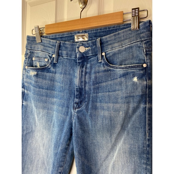MOTHER Denim The Looker Crop Graffiti Girl Size 28 - Picture 5 of 7